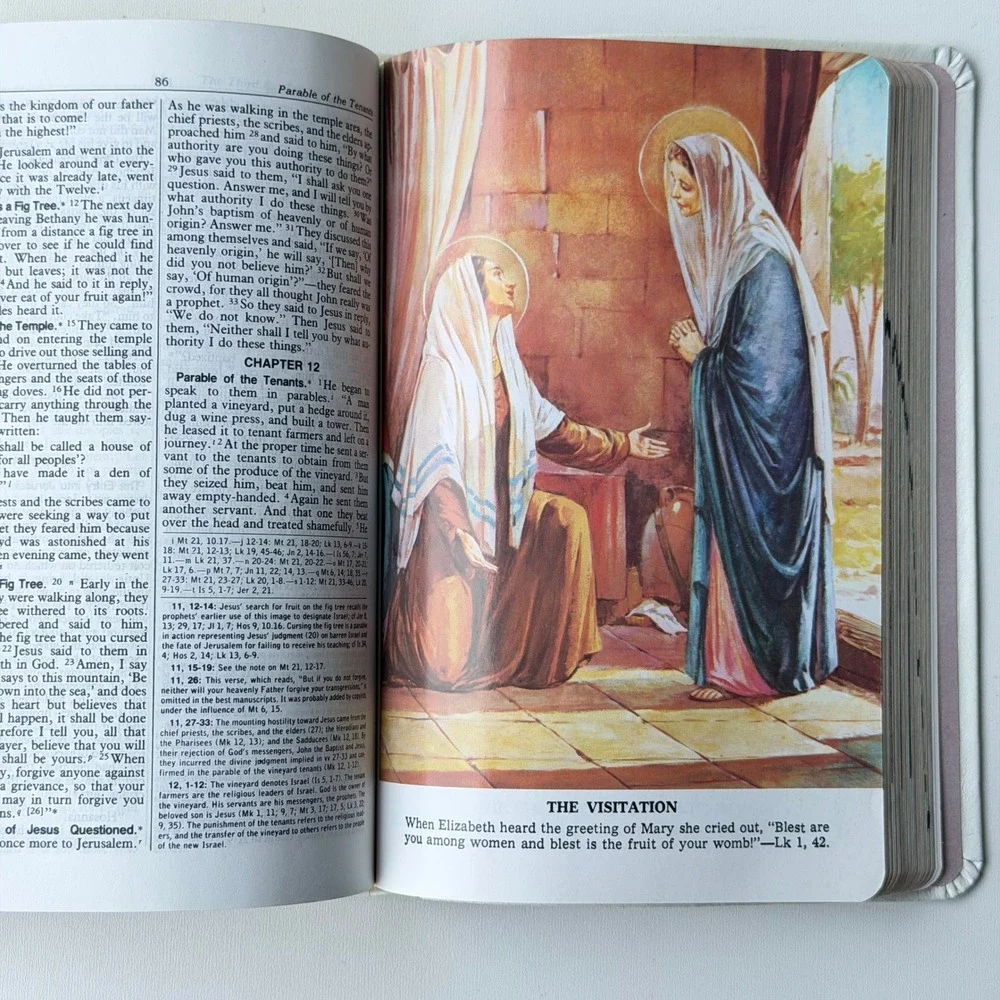 New American Bible Saint Joseph Edition Catholic Book Publishing White Religious